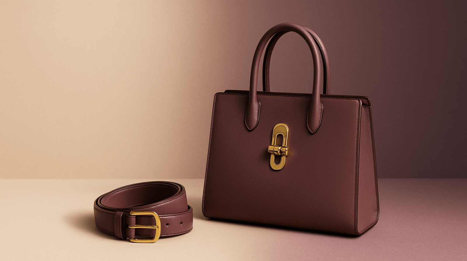 Xylvra Signature Craftsmanship – elegant leather goods and gold accents